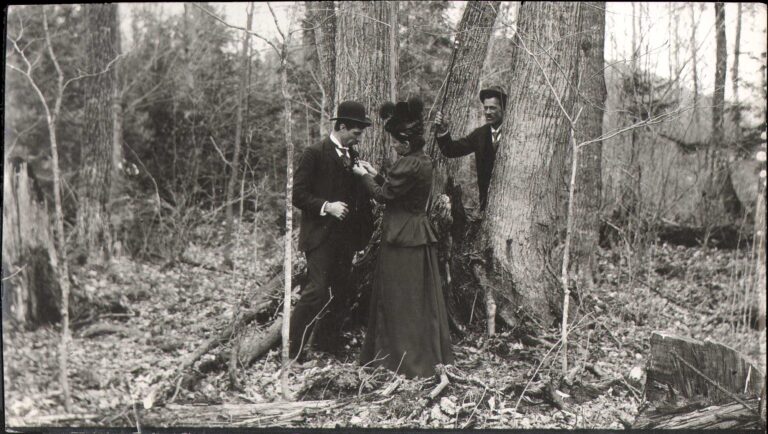 A Surprise Tryst in the Woods