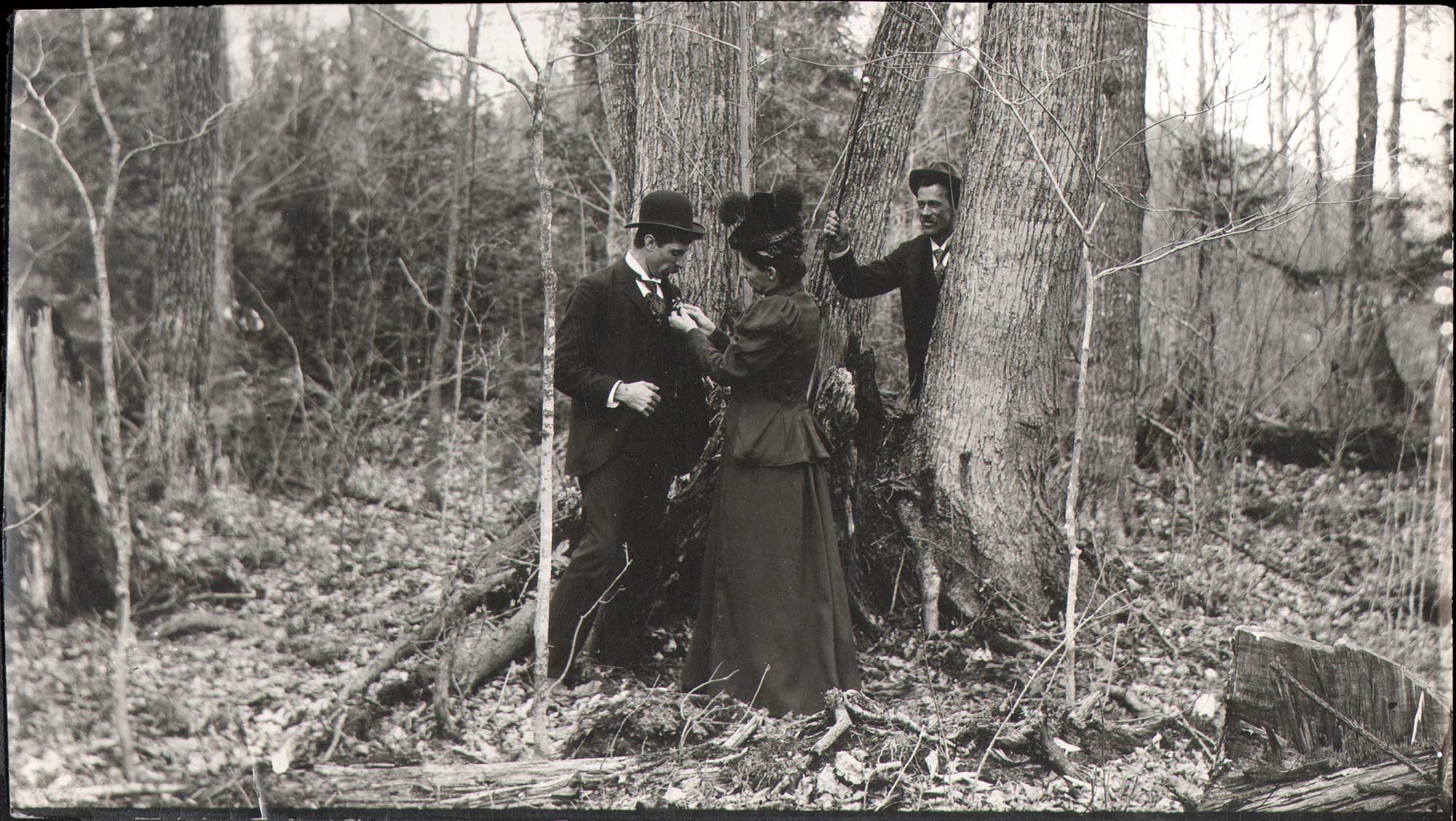 A Surprise Tryst in the Woods