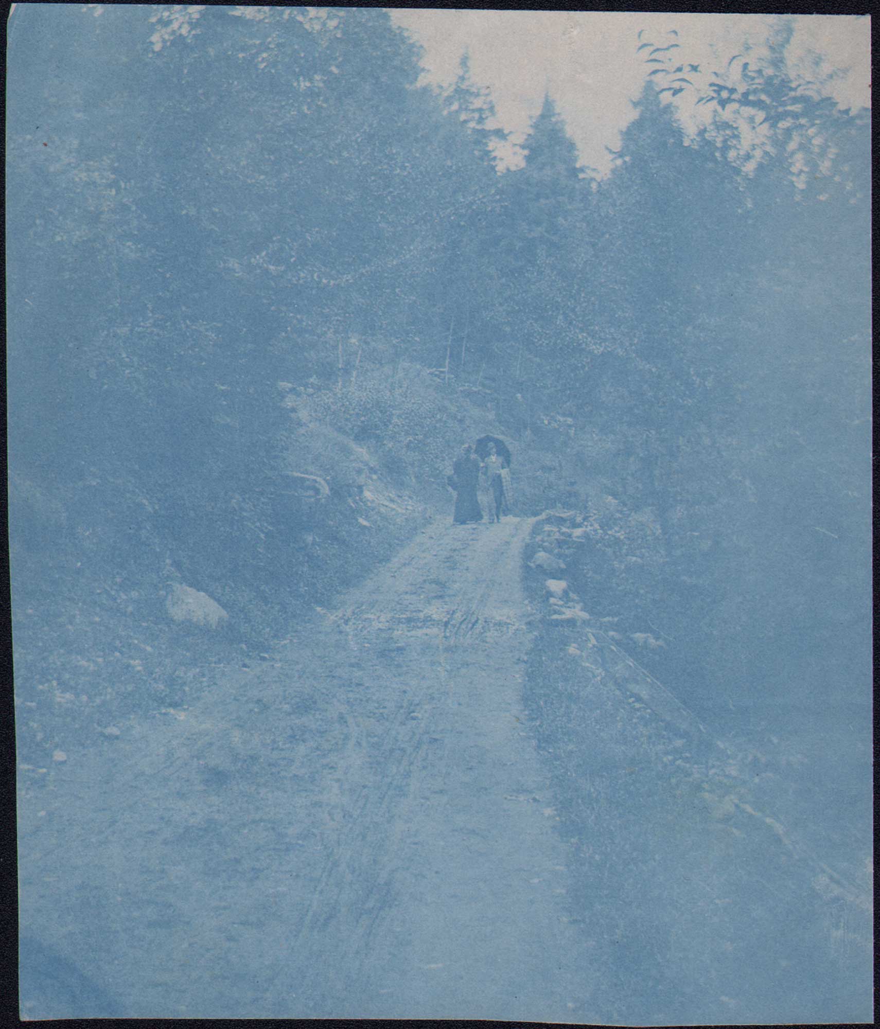 Couple Walking in Roadway near Windsor, CT