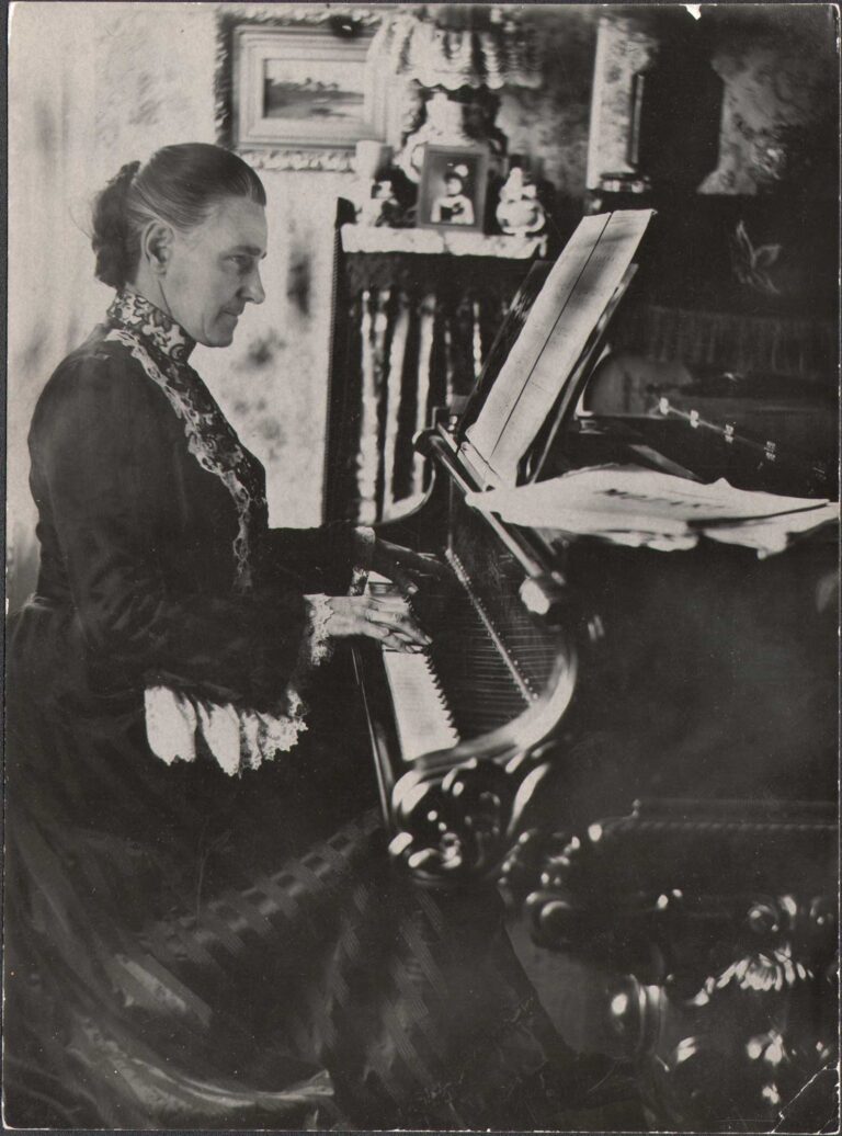 Jeanette Bernard Playing the Piano