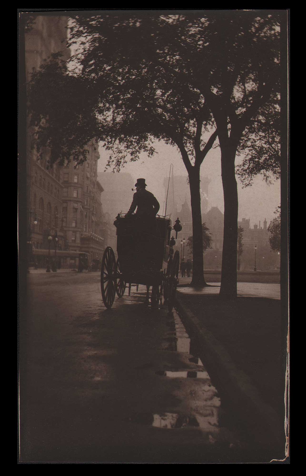Fifth Avenue Coachman Smoking a Pipe: New York City