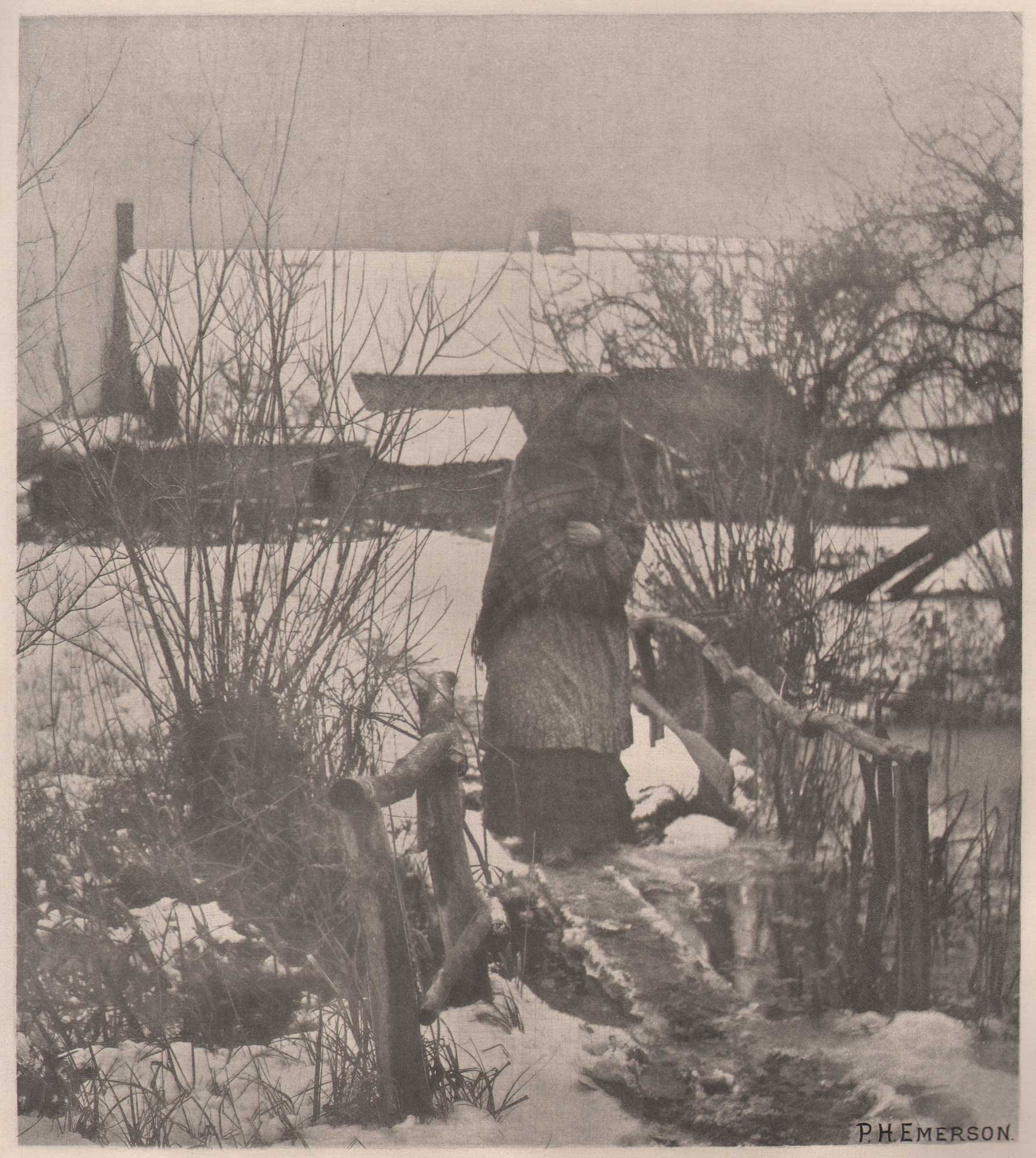 A Slippery Path—Winter Scene {Norfolk}