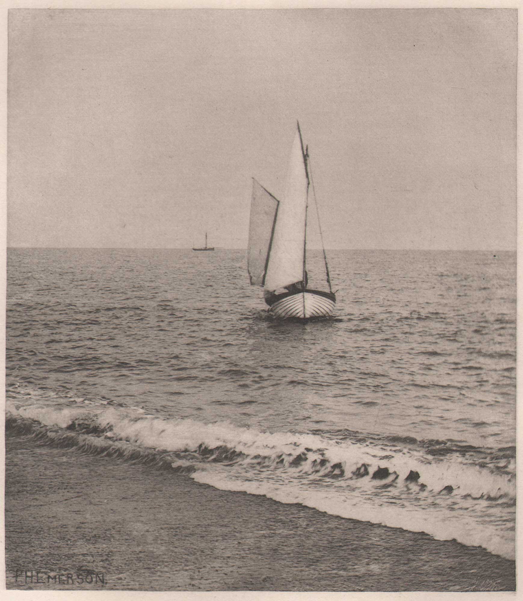 A Suffolk Shrimper “Coming Ashore”