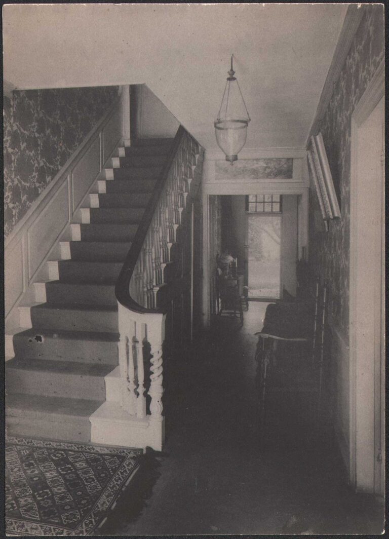 The Hall and Staircase at “The Manse”