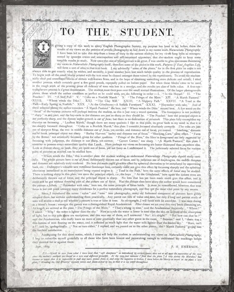 To The Student: Pictures of East Anglian Life