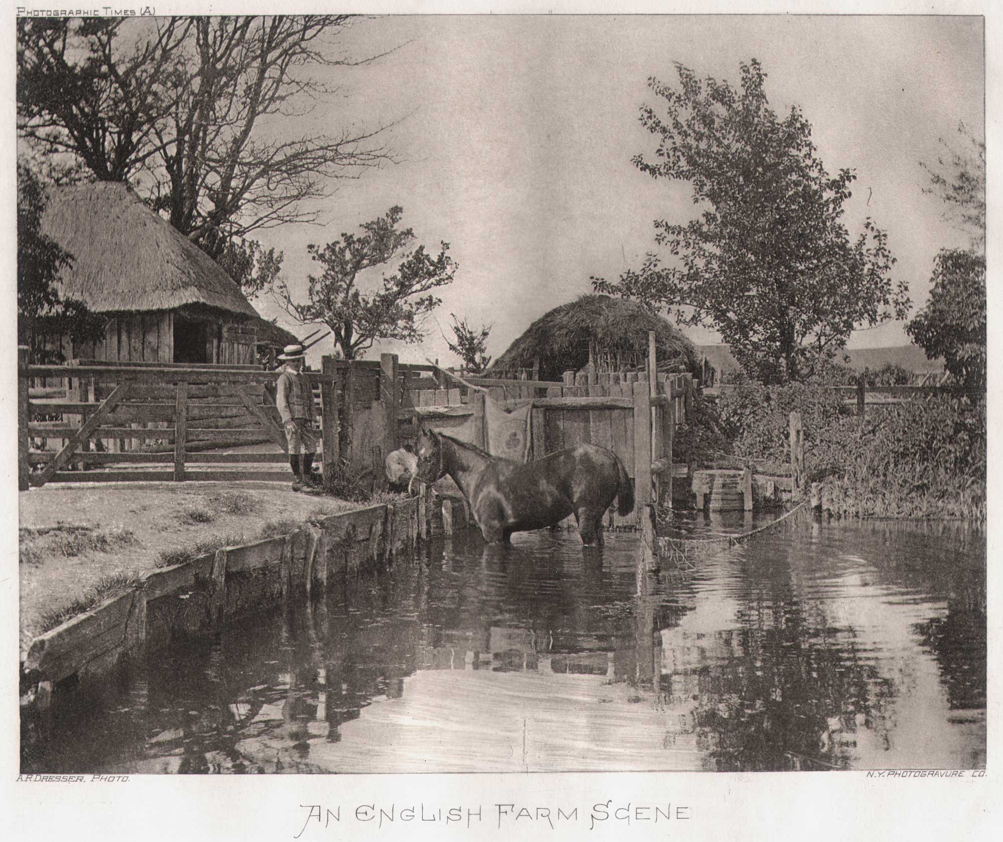 An English Farm Scene