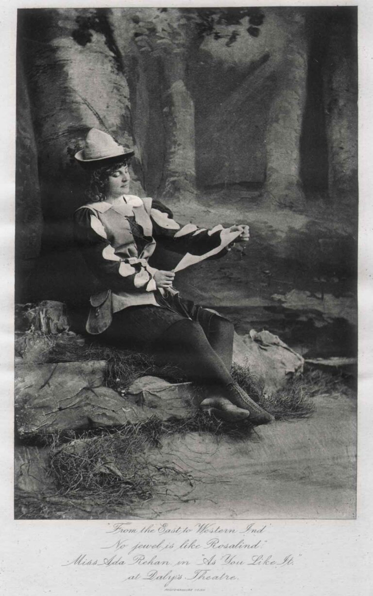 Ada Rehan as Rosalind in “As You Like It”