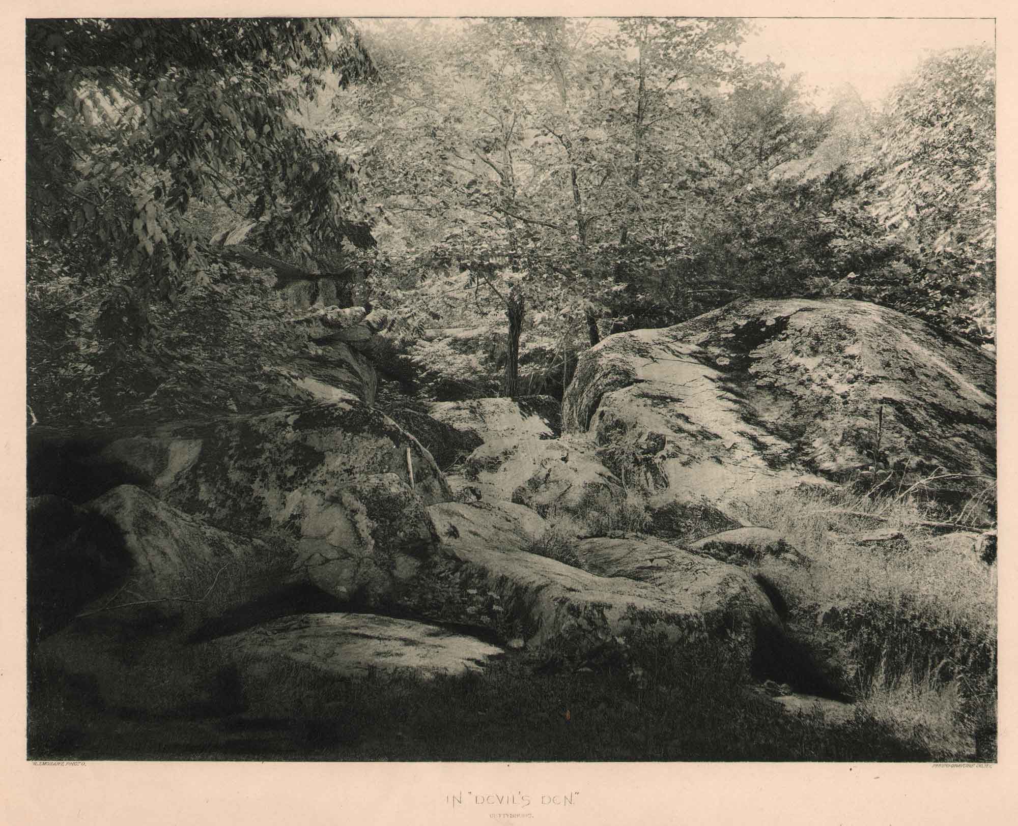 In “Devil’s Den”— Gettysburg