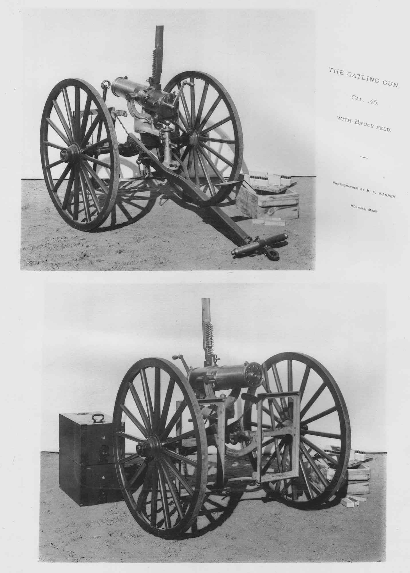 The Gatling Gun, Cal. .45, With Bruce Feed