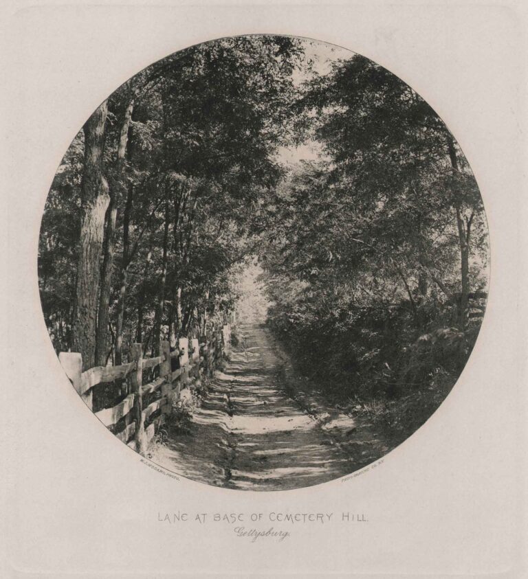 Lane at Base of Cemetery Hill, Gettysburg