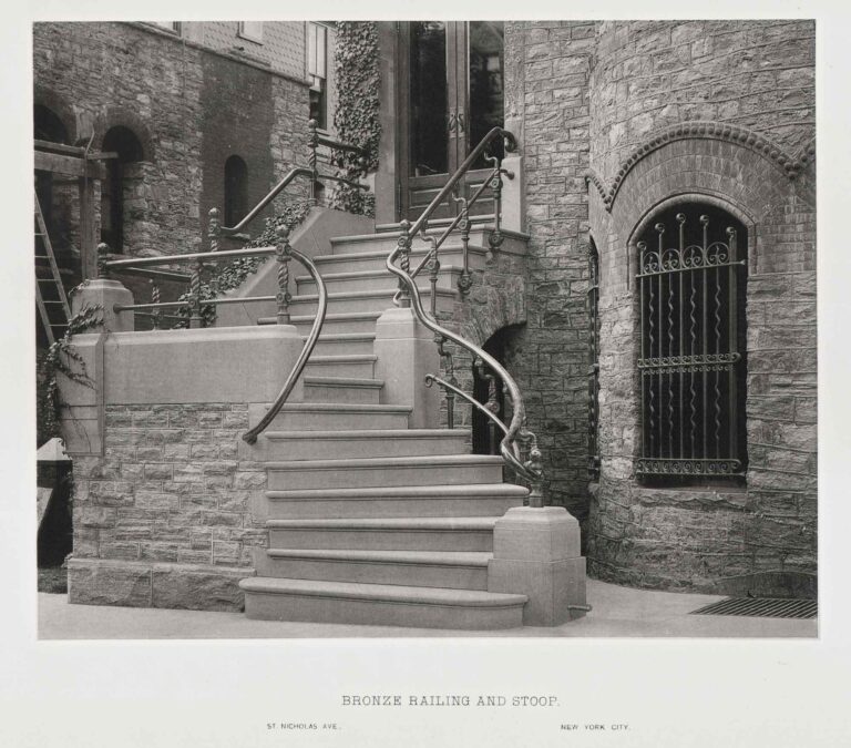 Bronze Railing and Stoop | 729 St. Nicholas Ave., New York, N.Y.