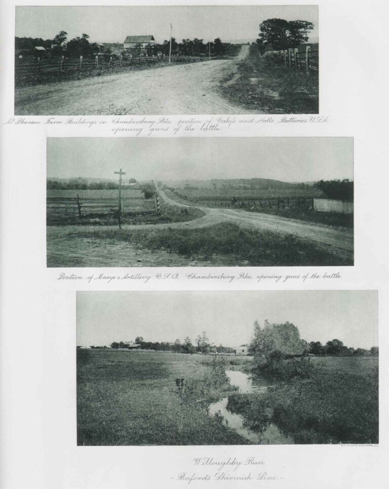 Gettysburg Views | Calef’s and Hall’s Batteries | Marye’s Artillery | Willoughby Run