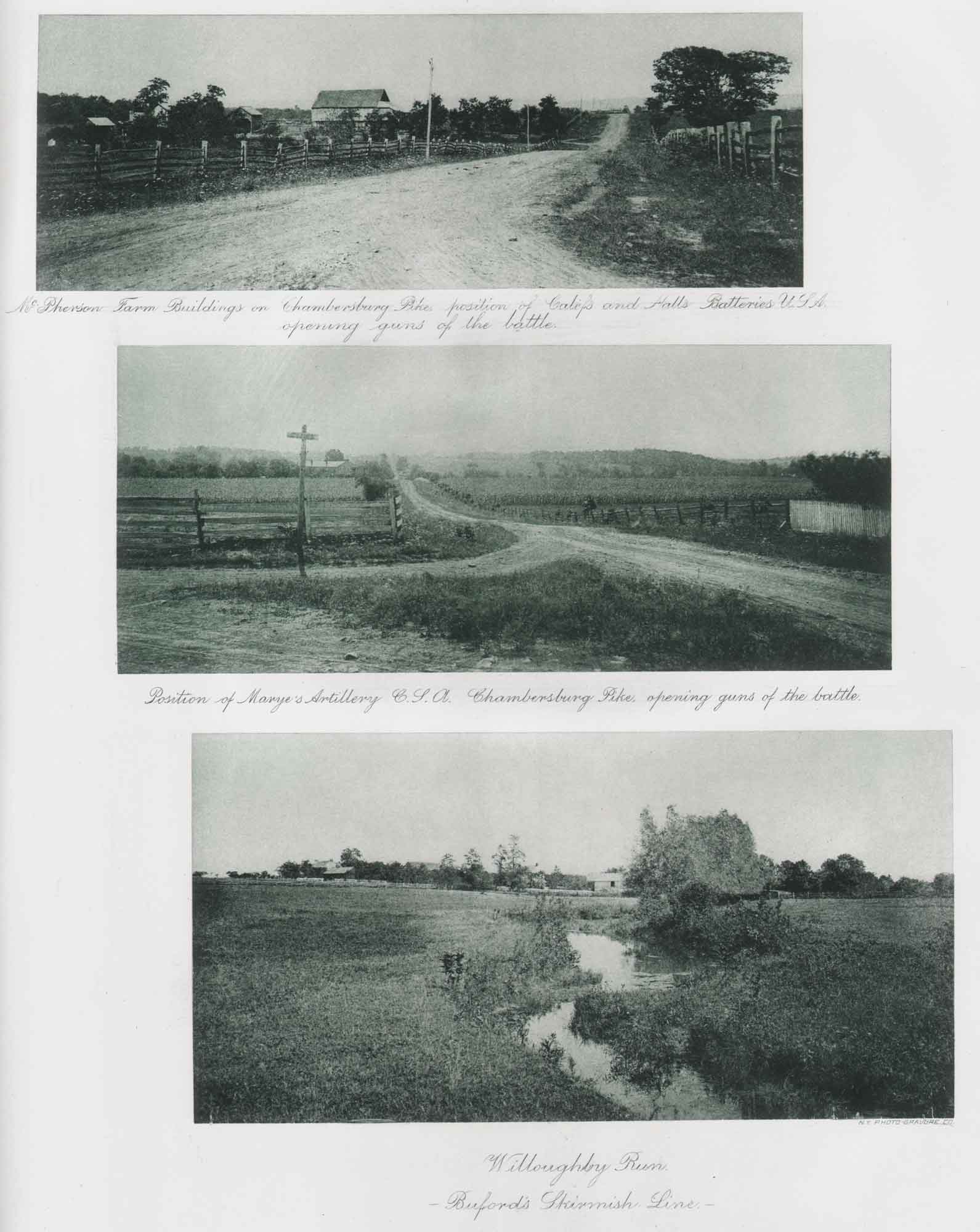 Gettysburg Views | Calef’s and Hall’s Batteries | Marye’s Artillery | Willoughby Run