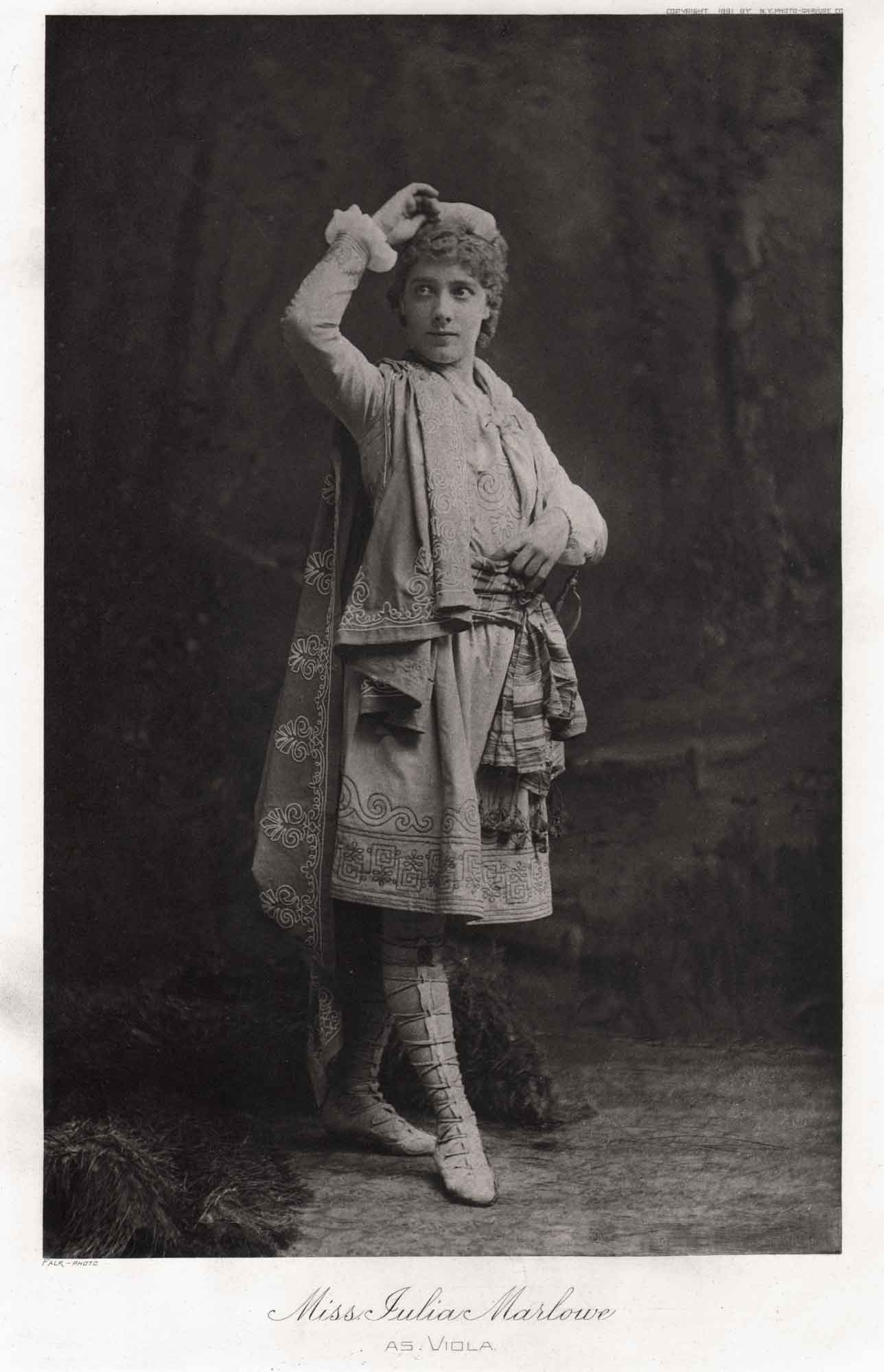 Miss Julia Marlowe as Viola in Twelfth Night