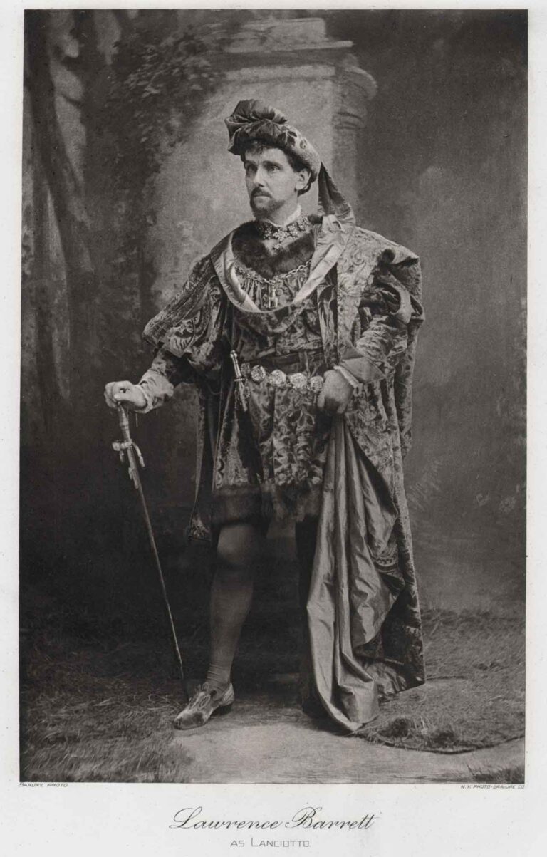 Lawrence Barrett as Lanciotto in Francesca Da Rimini
