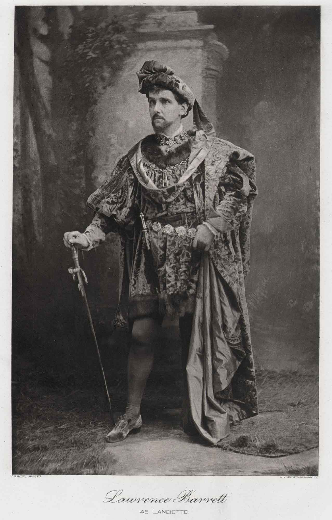 Lawrence Barrett as Lanciotto in Francesca Da Rimini
