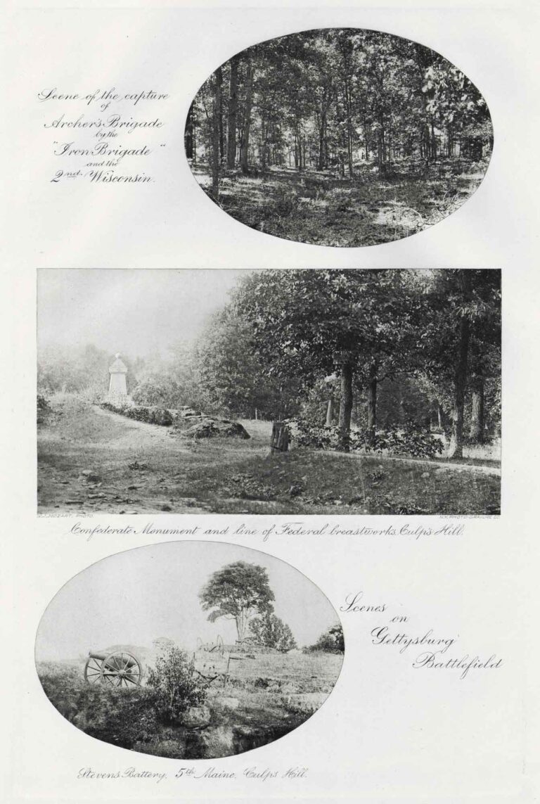 Scenes on Gettysburg Battlefield