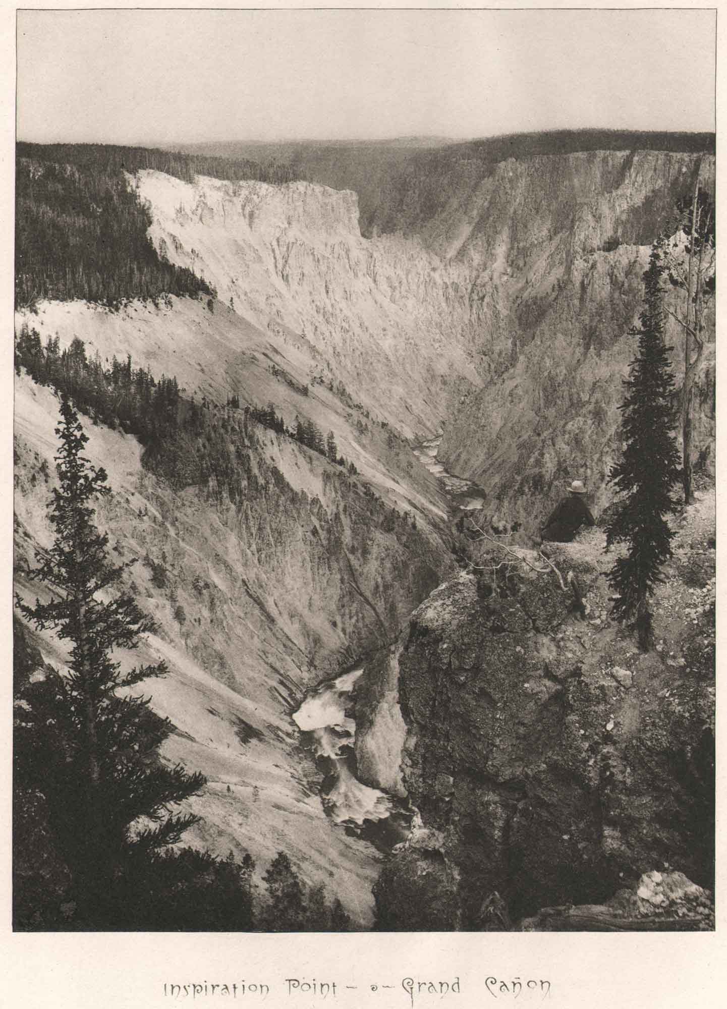 Inspiration Point —Grand Cañon—Yellowstone River